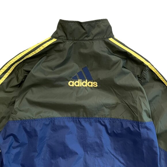 adidas Navy and Olive Windbreaker with Yellow Accents - Picture 4 of 15